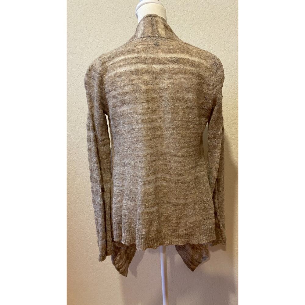 Eileen Fisher Open Cardigan‎ Beige Size MP Petite Alpaca Blend Closet Staple - Picture 4 of 8